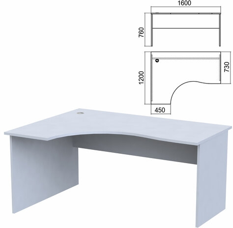 Стол эргономичный Арго левый