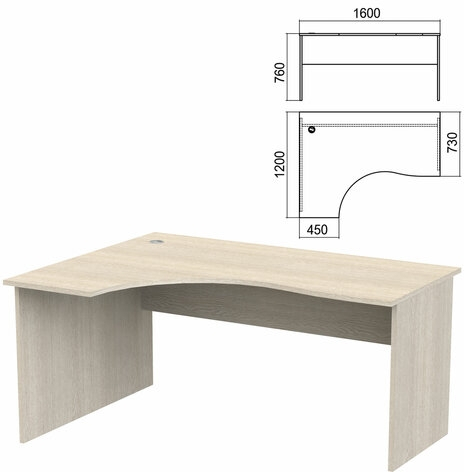 Стол эргономичный Арго левый
