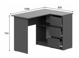 Стол письменный угловой Денвер (NN)