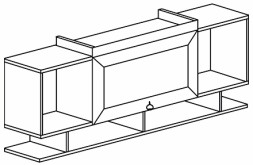 Полка навесная "Инна" 613 (денвер светлый)