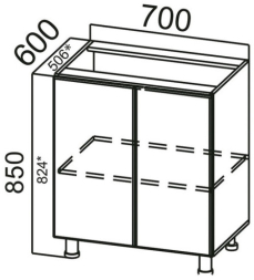 Стол-рабочий С700 Прованс