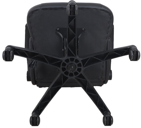 Кресло компьютерное BRABIX &quot;Skill GM-005&quot;, откидные подлокотники, экокожа, черное/голубое, 532497