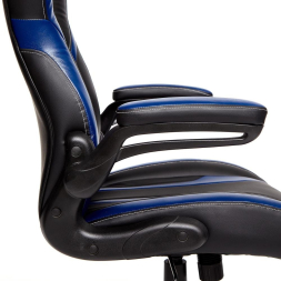 Кресло Rocket кож/зам, черный/темно-синий