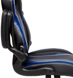 Кресло Rocket кож/зам, черный/темно-синий