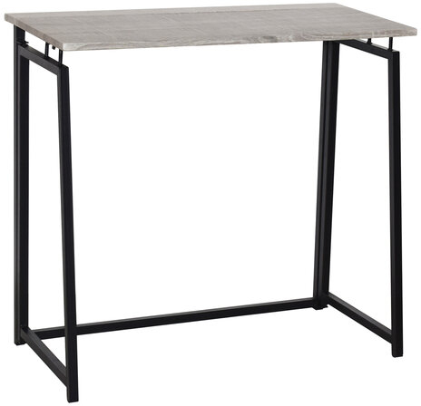 Стол на металлокаркасе BRABIX &quot;LOFT CD-001&quot;, 800х440х740 мм, складной, цвет дуб антик, 641210