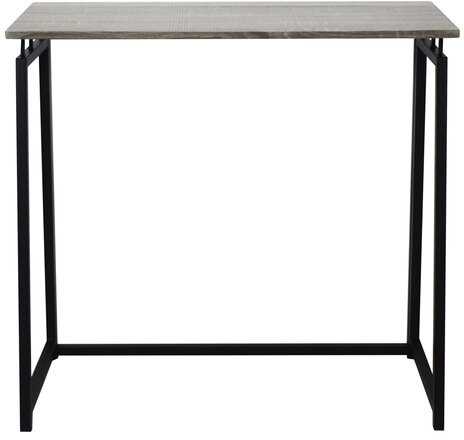 Стол на металлокаркасе BRABIX &quot;LOFT CD-001&quot;, 800х440х740 мм, складной, цвет дуб антик, 641210