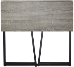 Стол на металлокаркасе BRABIX &quot;LOFT CD-001&quot;, 800х440х740 мм, складной, цвет дуб антик, 641210