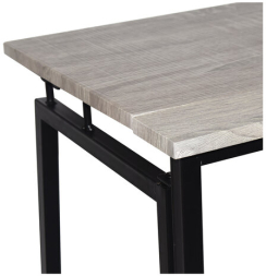 Стол на металлокаркасе BRABIX &quot;LOFT CD-001&quot;, 800х440х740 мм, складной, цвет дуб антик, 641210