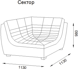 Диван угловой Босфор 205+С+П1