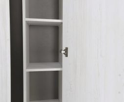 Шкаф угловой с зеркалом Ольга-Милк 9.2