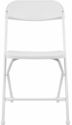 Стулья складные BRABIX &quot;Golf CF-002&quot;, КОМПЛЕКТ 4 шт., белый каркас, пластик белый, 533031