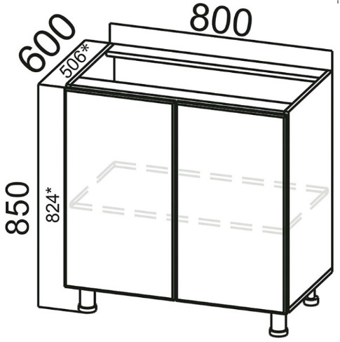 Стол-рабочий С800 Прованс