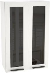 Шкаф верхний высокий со стеклом с 2 ств.ШВС 609 Глетчер