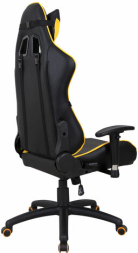 Кресло компьютерное BRABIX &quot;GT Master GM-110&quot;, две подушки, экокожа, черное/желтое, 531927