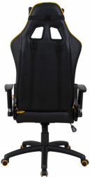 Кресло компьютерное BRABIX &quot;GT Master GM-110&quot;, две подушки, экокожа, черное/желтое, 531927