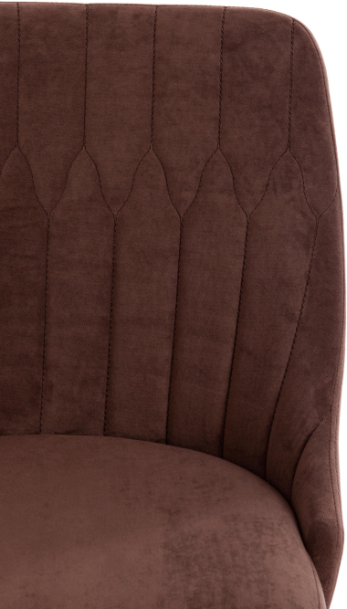 Кресло SWAN флок , коричневый, 6