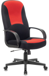 Кресло офисное BRABIX &quot;City EX-512&quot;, ткань черная/красная, TW, 531408