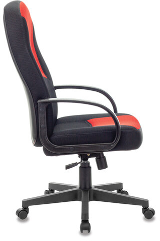 Кресло офисное BRABIX &quot;City EX-512&quot;, ткань черная/красная, TW, 531408