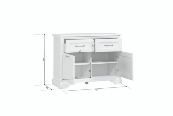 Тумба KOM2D2S\80 (Стилиус)