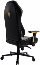 Кресло BRABIX PREMIUM &quot;Tanos GM-180&quot;, мультиблок, 4D подлокотники, литой поролон, черное/желтое, 532953