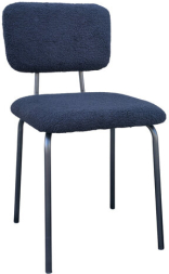 Стулья BRABIX &quot;Ideal CF-080&quot;, КОМПЛЕКТ 4 шт., черный каркас, букле черный, 533244