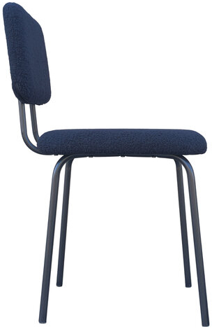 Стулья BRABIX &quot;Ideal CF-080&quot;, КОМПЛЕКТ 4 шт., черный каркас, букле черный, 533244