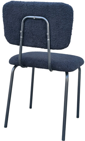 Стулья BRABIX &quot;Ideal CF-080&quot;, КОМПЛЕКТ 4 шт., черный каркас, букле черный, 533244