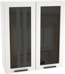 Шкаф верхний высокий со стеклом с 2 ств. ШВС 809 Глетчер