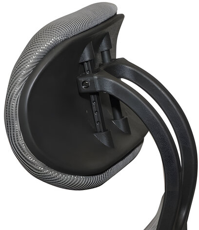 Кресло BRABIX "Saturn ER-400", с подголовником, комбинированное, черное/серое, 530871