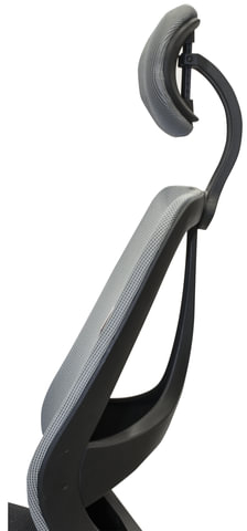 Кресло BRABIX "Saturn ER-400", с подголовником, комбинированное, черное/серое, 530871