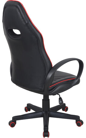 Кресло компьютерное BRABIX &quot;Flame GM-004&quot;, экокожа, черное/красное, 532499