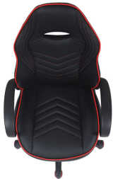 Кресло компьютерное BRABIX &quot;Flame GM-004&quot;, экокожа, черное/красное, 532499