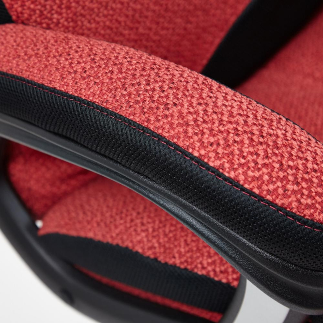 Кресло DUKE ткань, красный/черный, MJ190-11/TW-11