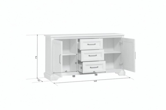 Тумба KOM2D3S (Стилиус)