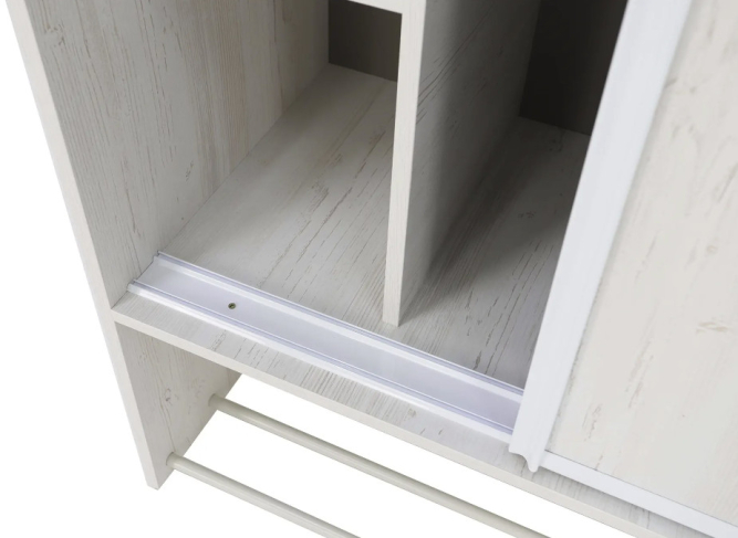 Шкаф купе с зеркалом Ольга-Милк 10.1