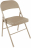 Стулья складные BRABIX &quot;Golf Plus CF-003&quot; КОМФОРТ, КОМПЛЕКТ 4шт., бежевый каркас, кожзам бежевый, 533033