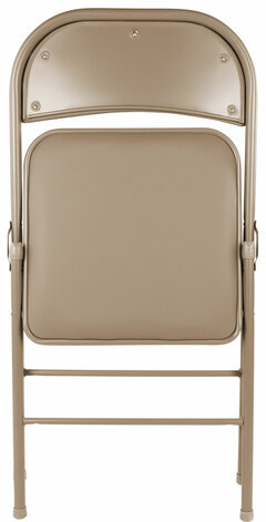 Стулья складные BRABIX &quot;Golf Plus CF-003&quot; КОМФОРТ, КОМПЛЕКТ 4шт., бежевый каркас, кожзам бежевый, 533033