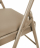 Стулья складные BRABIX &quot;Golf Plus CF-003&quot; КОМФОРТ, КОМПЛЕКТ 4шт., бежевый каркас, кожзам бежевый, 533033