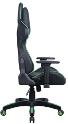 Кресло компьютерное BRABIX &quot;GT Carbon GM-120&quot;, две подушки, экокожа, черное/зеленое, 531929