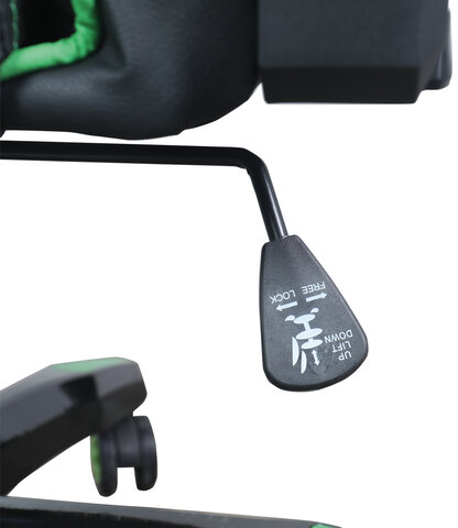 Кресло компьютерное BRABIX &quot;GT Carbon GM-120&quot;, две подушки, экокожа, черное/зеленое, 531929