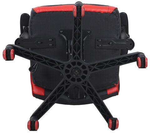 Кресло компьютерное BRABIX &quot;Storm GM-006&quot;, регулируемые подлокотники, экокожа, черное/красное, 532500