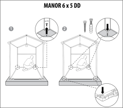 Сарай Манор 6x5DD (Manor 6x5DD), серый