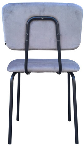 Стулья BRABIX &quot;Dream CF-090&quot;, КОМПЛЕКТ 4 шт., черный каркас, ткань серая, 533252