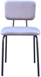 Стулья BRABIX &quot;Dream CF-090&quot;, КОМПЛЕКТ 4 шт., черный каркас, ткань серая, 533252