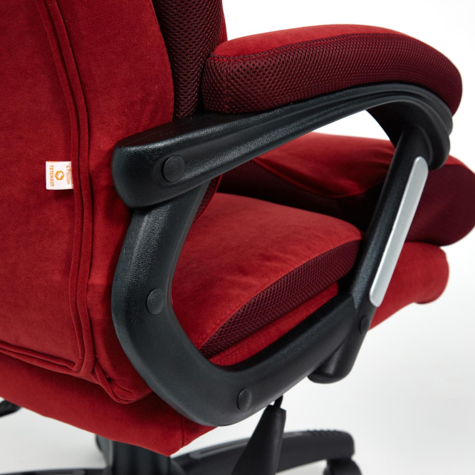 Кресло DUKE флок/ткань, бордо/бордо, 10/TW-13