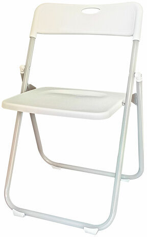 Стулья складные BRABIX &quot;Golf Lite CF-017&quot;, КОМПЛЕКТ 4 шт., серебристый каркас, пластик, белый, 533035