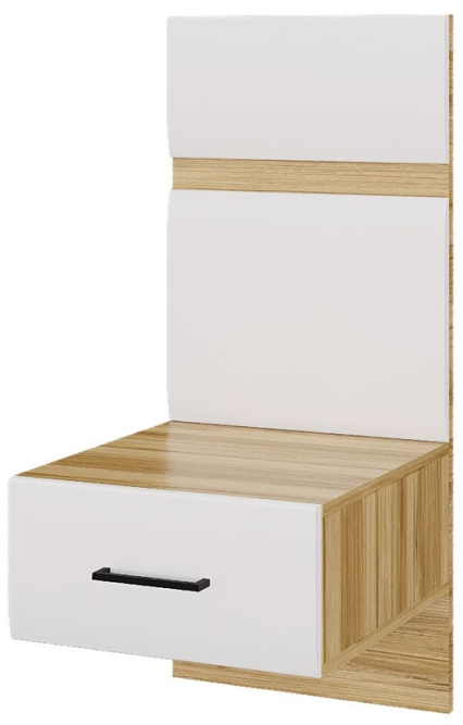 Тумба прикроватная с надстройкой Ненси (Горизонт)