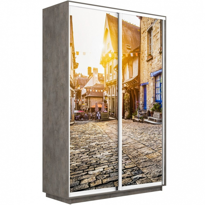 Шкаф-купе Экспресс 2-х дверный (Фото №1022 Улица)