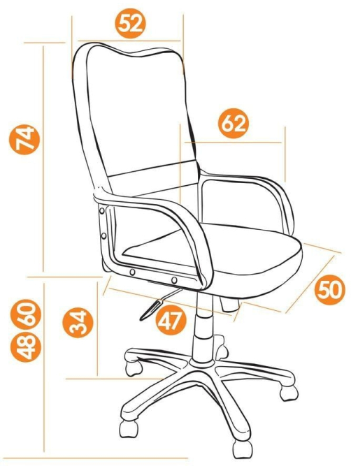 Кресло СН757 ткань, коричневый/бежевый, 26/13