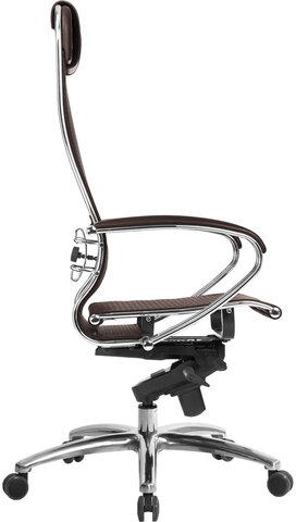 Кресло офисное МЕТТА &quot;SAMURAI&quot; S-1.04, сверхпрочная ткань-сетка, темно-коричневое